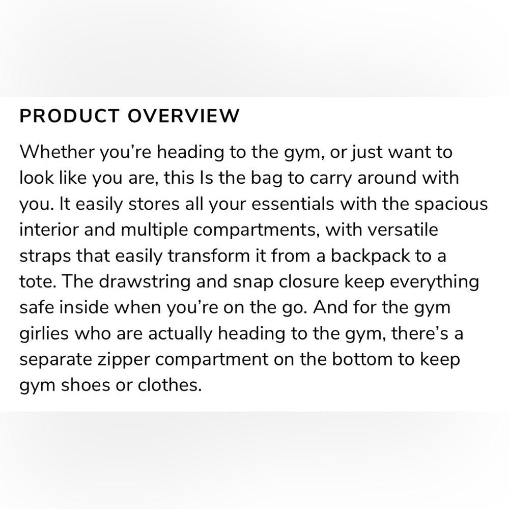 NEW BEYOND YOGA Convertible Gym Bag - Birch - Picture 6 of 6
